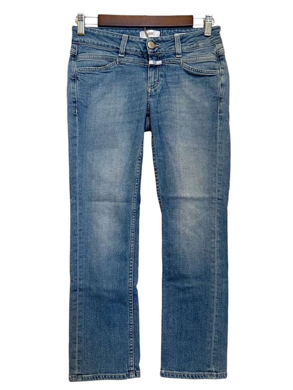 Closed Starlet Jeans Women’s 25 Italian Designer Low Rise Straight Leg